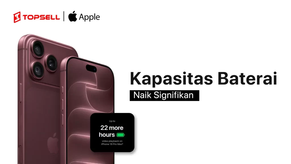 Kapasitas baterai iPhone 18 Pro series result