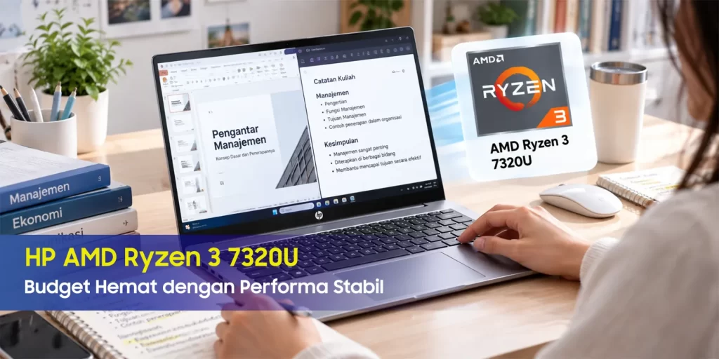 Laptop HP AMD Ryzen 3 7320U result