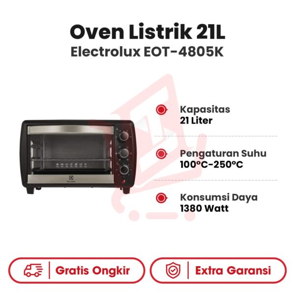 Oven Listrik 21L Electrolux EOT-4805K