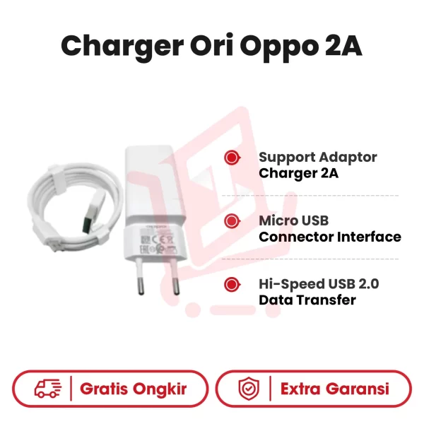 Charger Ori Oppo 2A