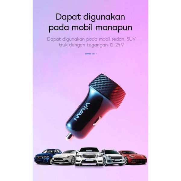 Plugin Vivan CC02C 2USB - Gambar 4