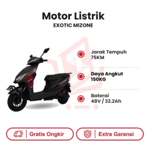 MOTOR LISTRIK EXOTIC MIZONE HITAM