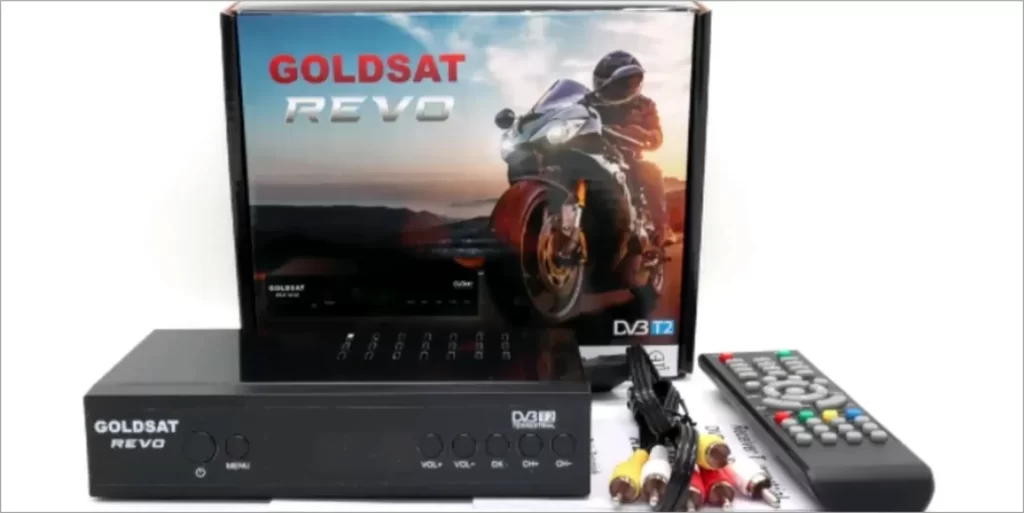 Gambar set top box tv digital Goldstar Revo DVB T2