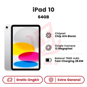 IPAD 10 64GB TAM WIFI ONLY SILVER