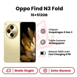 Oppo Find N3 Fold 16+512GB Garansi Resmi