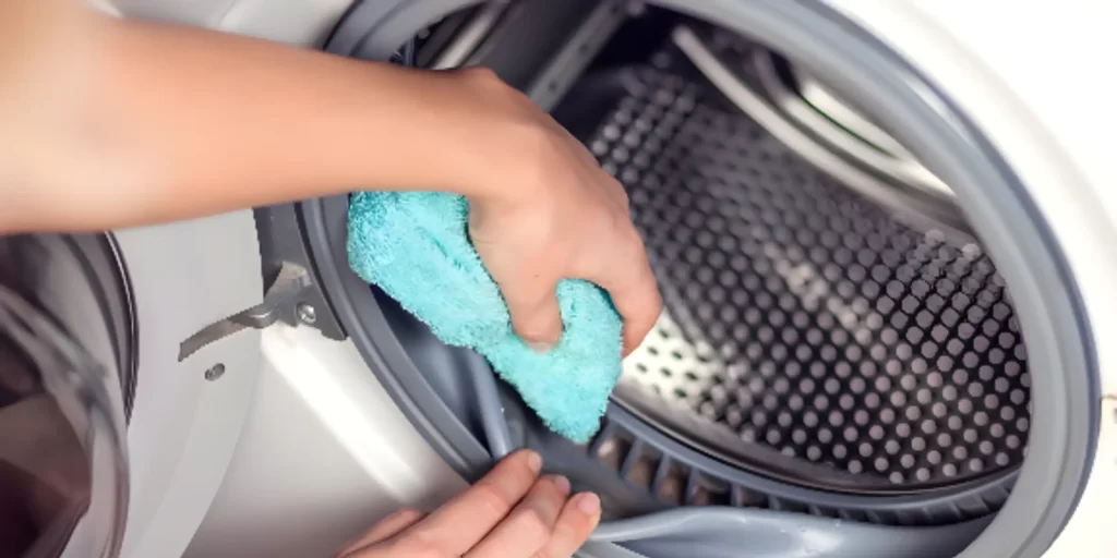 cara membersihkan mesin cuci front loading