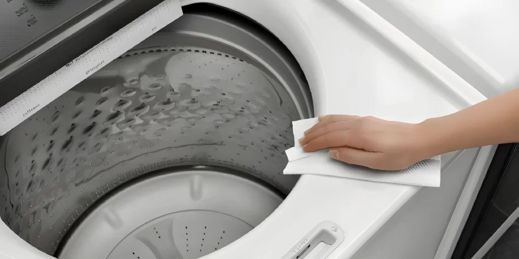 cara membersihkan mesin cuci top loading