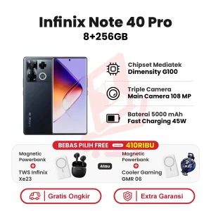 Infinix Note 40 Pro 5G 8+256GB Garansi Resmi