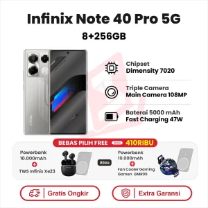 Infinix Note 40 Pro 5G 8+256GB Garansi Resmi