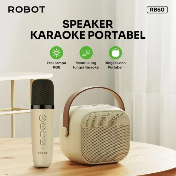 Speaker BT ROBOT RB50+MIC - Gambar 3