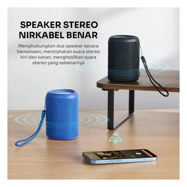 Speaker BT Robot RB120 RGB - Gambar 2