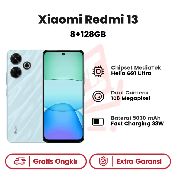 Xiaomi Redmi 13 8+128GB Garansi Resmi