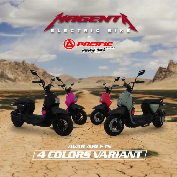 Sepeda Listrik Pasific Magenta - Gambar 4