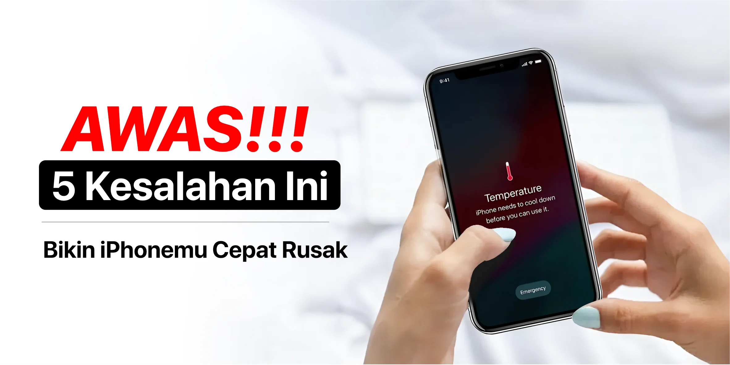 kesalahan pengguna iphone