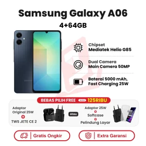 Samsung Galaxy A06 4G 4+64GB Garansi Resmi