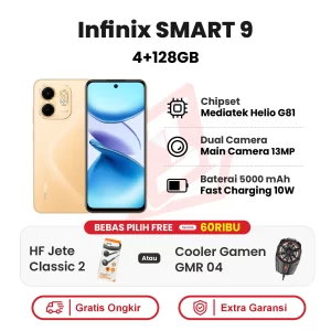 Infinix Smart 9 4+128GB Garansi Resmi