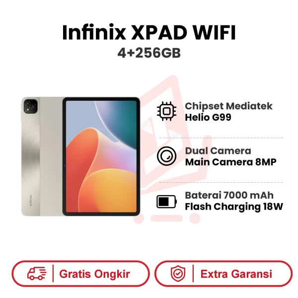 Infinix XPAD 4+256GB WIFI Garansi Resmi