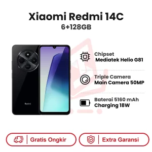 Xiaomi Redmi 14C 6+128GB Garansi Resmi
