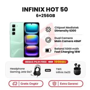 Infinix Hot 50 6+256GB Garansi Resmi