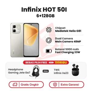 Infinix Hot 50I 6+128GB Garansi Resmi