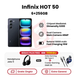 Infinix Hot 50 6+256GB Garansi Resmi