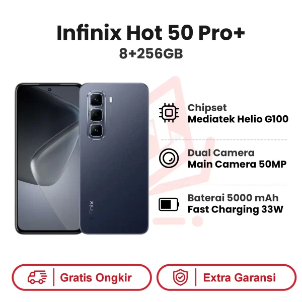 Infinix Hot 50 Pro+ 8+256GB Garansi Resmi