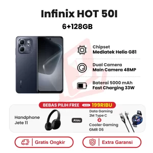 Infinix Hot 50I 6+128GB Garansi Resmi