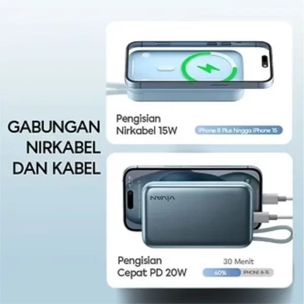 Powerbank Wireless Vivan VPB-W13 10000mAh - Gambar 3
