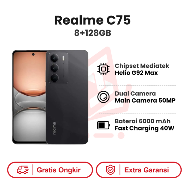 Realme C75 8+128GB Garansi Resmi