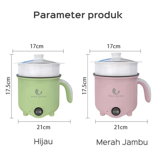 Electric Cooker HAN RIVER HRDZG03GN/HRDZG03PK - Gambar 2