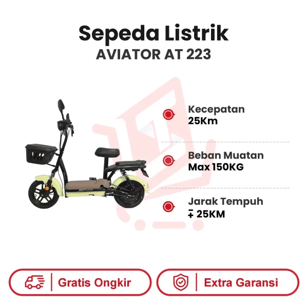 Sepeda Listrik Aviator AT-223