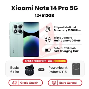 Xiaomi Redmi Note 14 Pro 5G 12+512GB Garansi Resmi