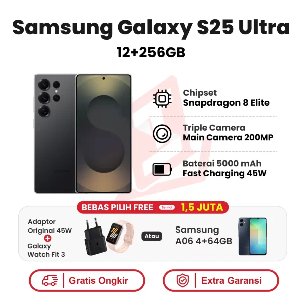 Samsung Galaxy S25 Ultra 5G 12+256GB Garansi Resmi