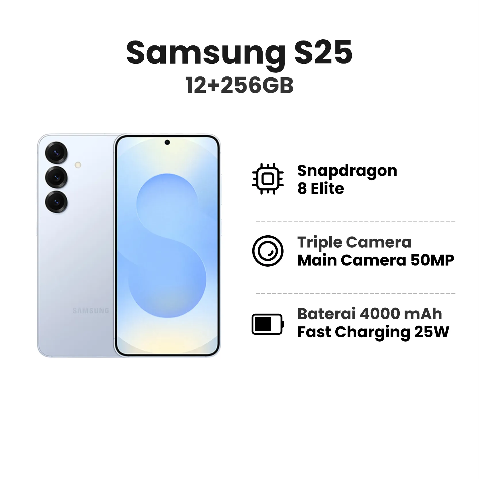 Samsung S25 12+256GB Icyblue