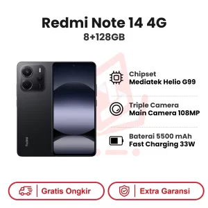 Xiaomi Redmi Note 14 4G 8+256GB Garansi Resmi