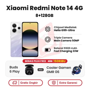 Xiaomi Redmi Note 14 4G 8+128GB Garansi Resmi