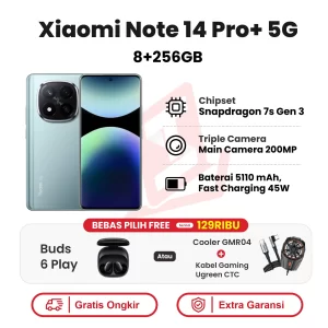 Xiaomi Redmi Note 14 Pro+ 5G 8+256GB Garansi Resmi
