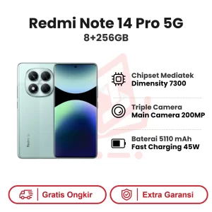 Xiaomi Redmi Note 14 Pro 5G 8+256GB Garansi Resmi