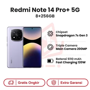 Xiaomi Redmi Note 14 Pro+ 5G 8+256GB Garansi Resmi