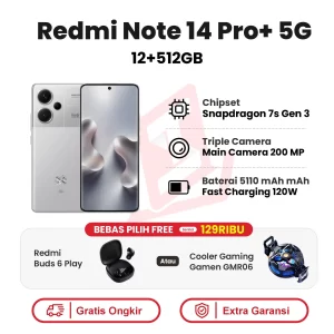 Xiaomi Redmi Note 14 Pro+ 5G 12+512GB Garansi Resmi