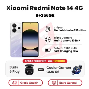 Xiaomi Redmi Note 14 4G 8+256GB Garansi Resmi