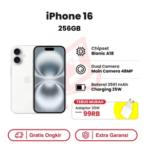iPhone 16 256GB Garansi Resmi
