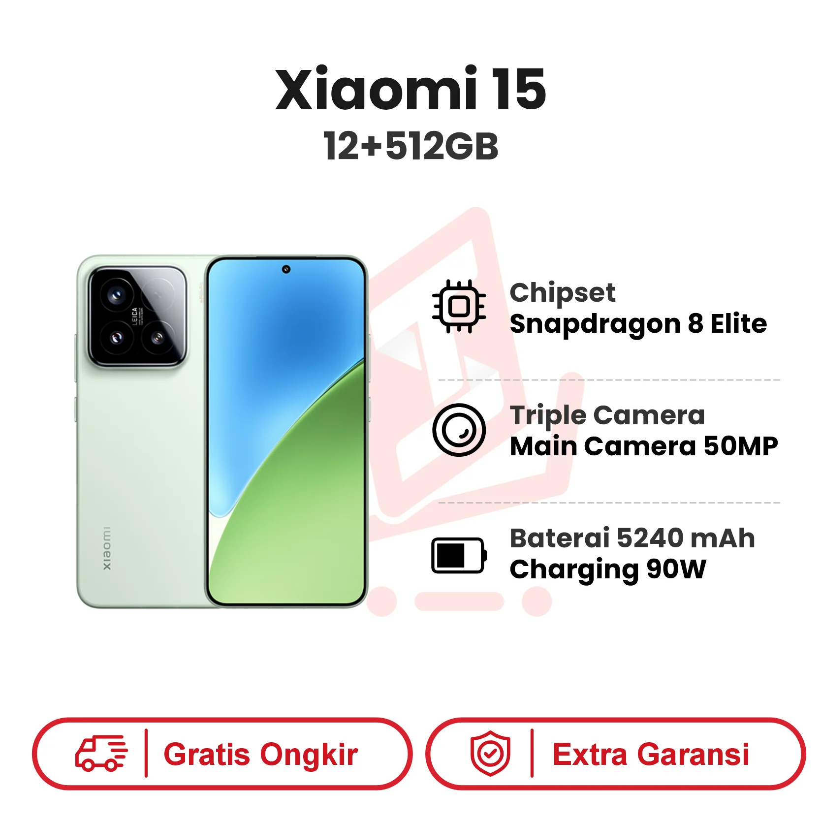Xiaomi 15 12+512GB Garansi Resmi