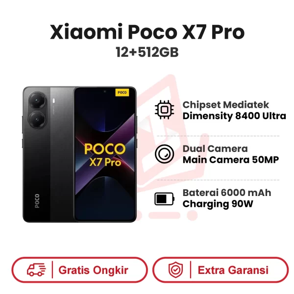 Xiaomi Poco X7 Pro 5G 12+512GB Garansi Resmi