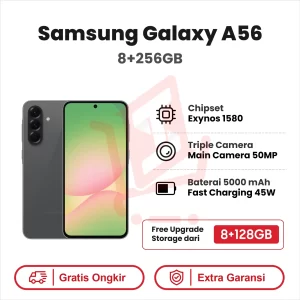 Samsung Galaxy A56 5G 8+256GB Garansi Resmi [Free Upgrade dari 8+128GB]