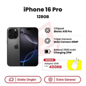 iPhone 16 Pro 128GB Garansi Resmi