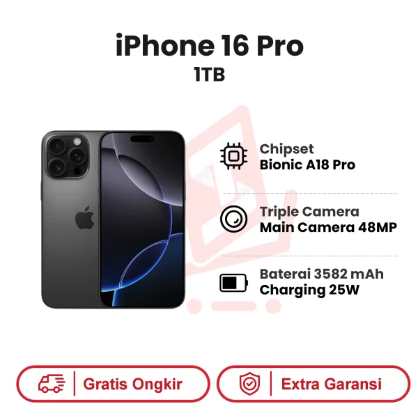 iPhone 16 Pro 1TB Garansi Resmi