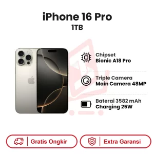 iPhone 16 Pro 1TB Garansi Resmi
