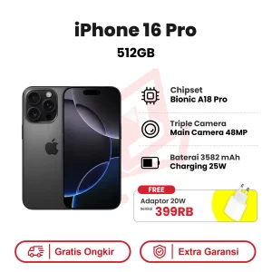iPhone 16 Pro 512GB Garansi Resmi