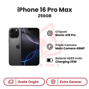 iPhone 16 Pro Max 256GB Garansi Resmi